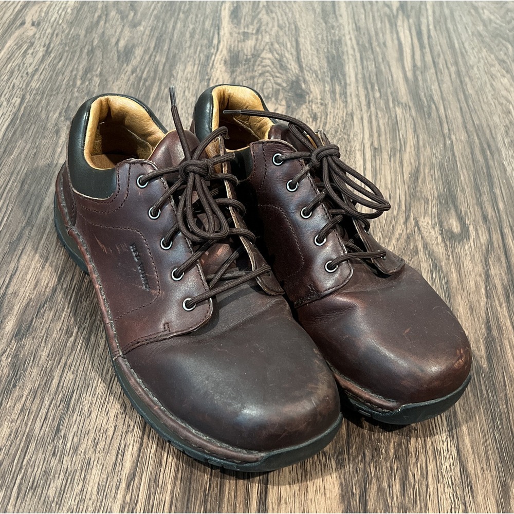 Red Wing Safety Shoe Women 8.5B Brown Leather Comfort Steel Toe Oxford Work